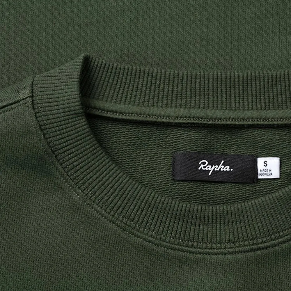RAPHA Logo Sweatshirt - KGK Deep Olive Green/Deep Olive Green SS23