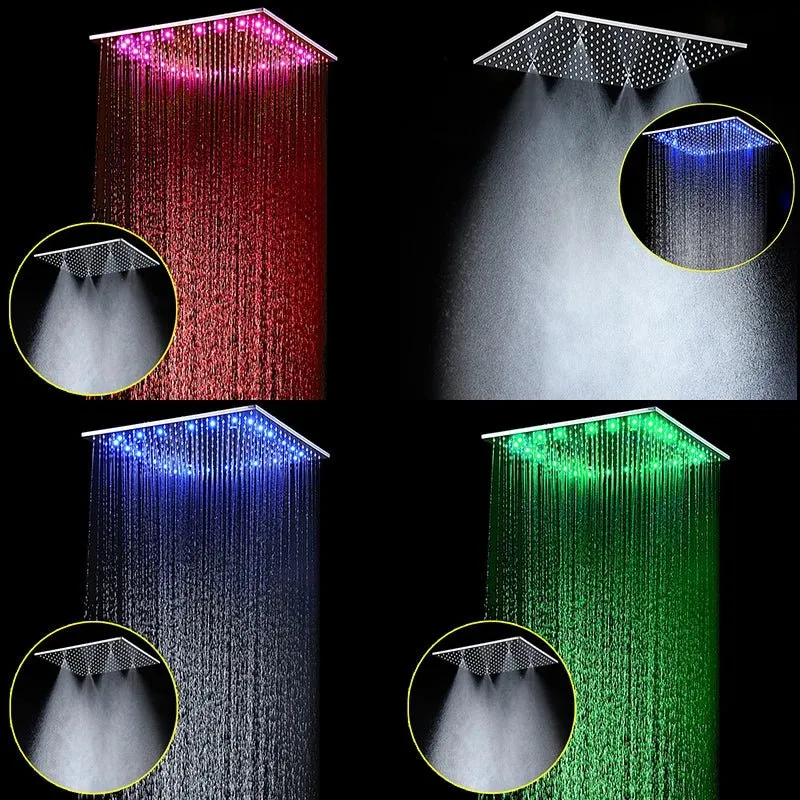 SKY RAIN High-Quality Black Massage Shower Head Panel