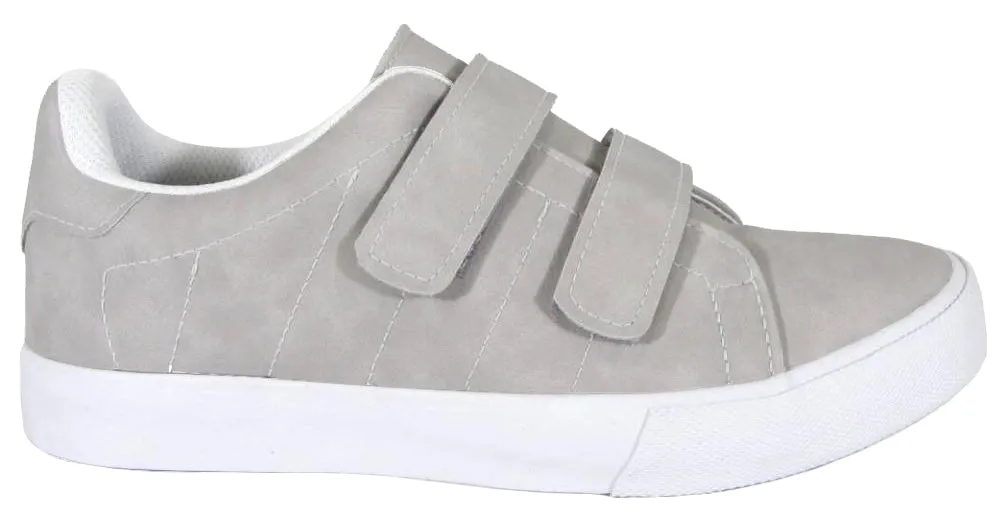 Soda Women's Closed Round Toe Velcro Strap Platform Flatform Low Top Sneaker
