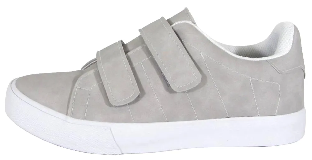 Soda Women's Closed Round Toe Velcro Strap Platform Flatform Low Top Sneaker