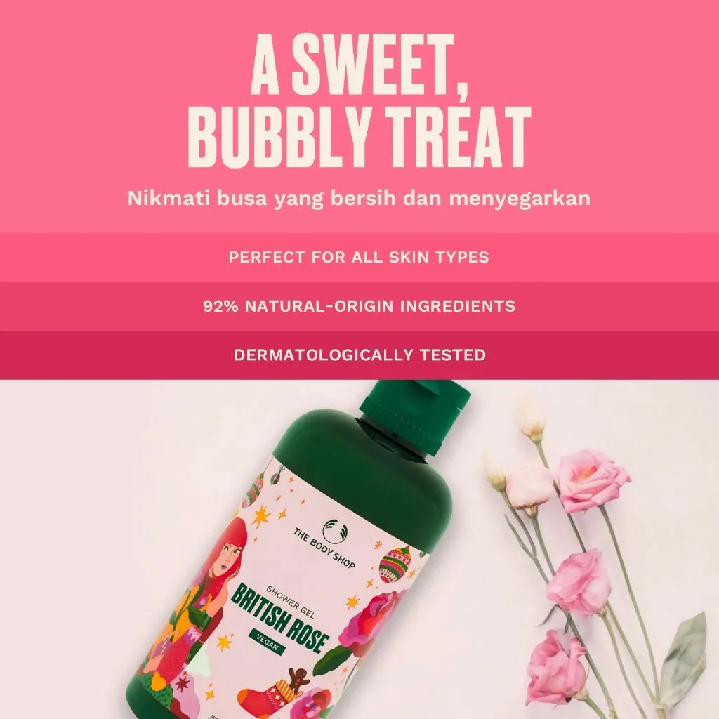 The Body Shop Holiday Limited Edition British Rose Shower Gel 250ml