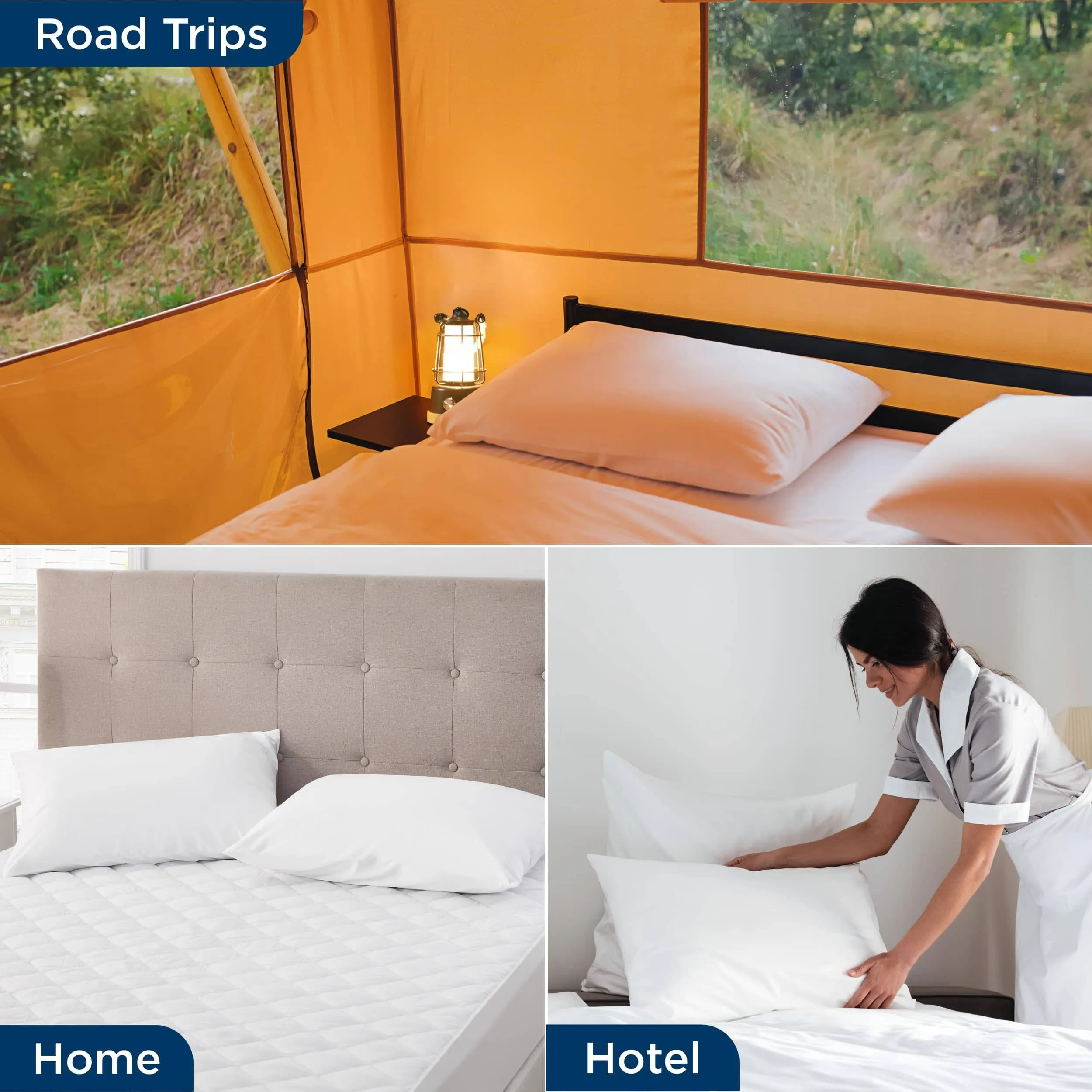 Waterproof Pillow Protectors with Zipper