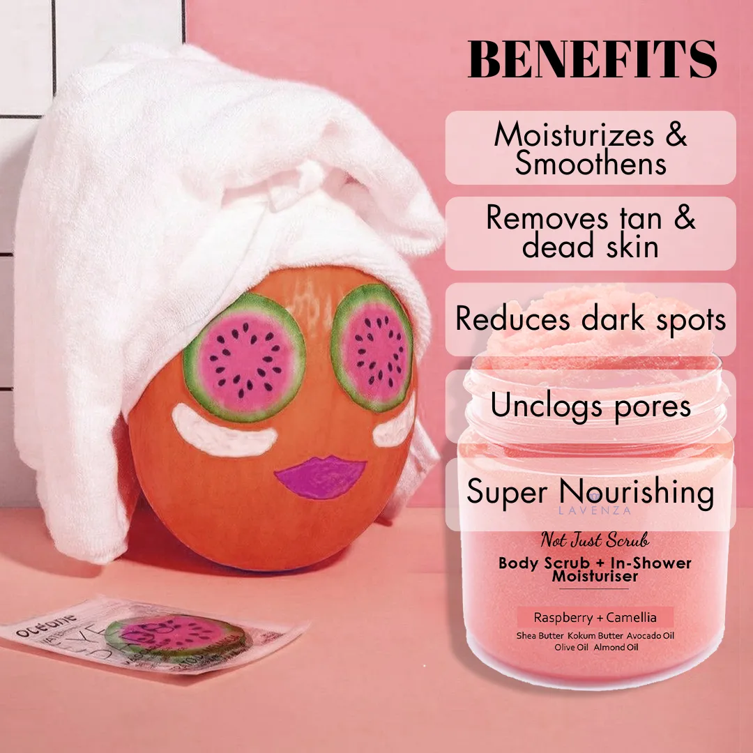 Whipped Body Sugar Scrub   In-Shower Moisturizer with Watermelon and Camelia