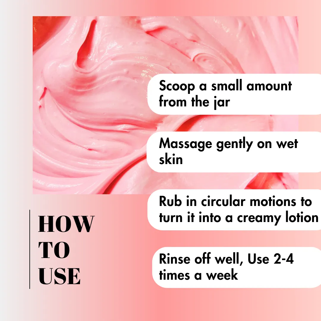 Whipped Body Sugar Scrub   In-Shower Moisturizer with Watermelon and Camelia