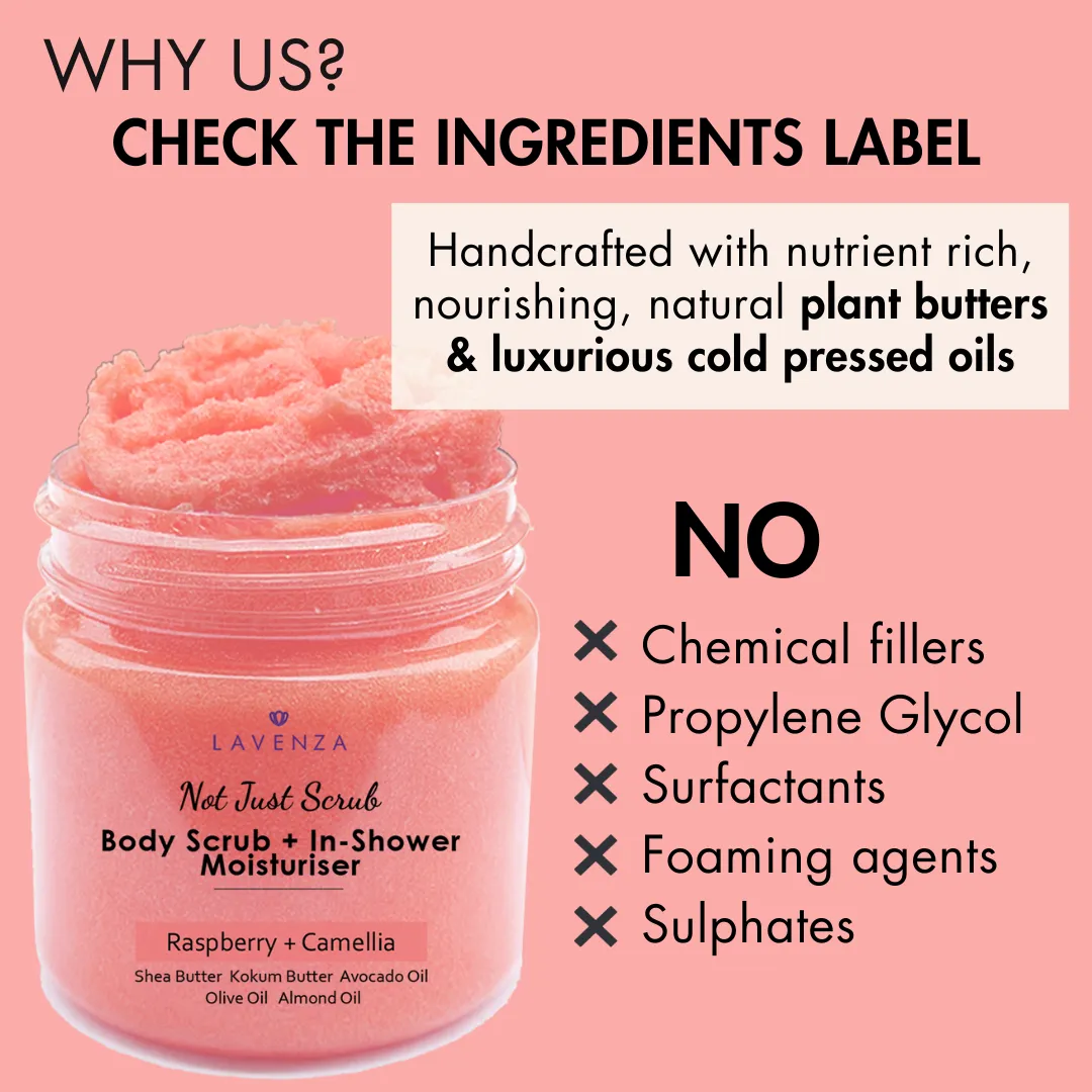Whipped Body Sugar Scrub   In-Shower Moisturizer with Watermelon and Camelia